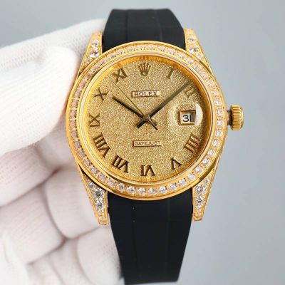 ROLEX 18K Nano Technology AAA Zircon Inlay 41mm Watch